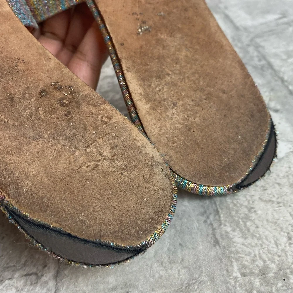 Loeffler Randall Glitter Flat Sandal Slides - Picture 13 of 13